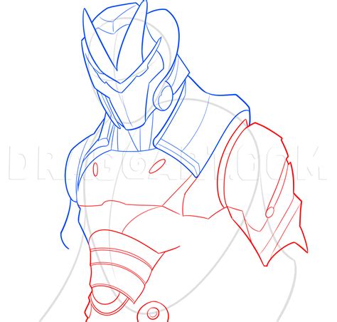 How To Draw Omega From Fortnite Coloring Page Trace Drawing