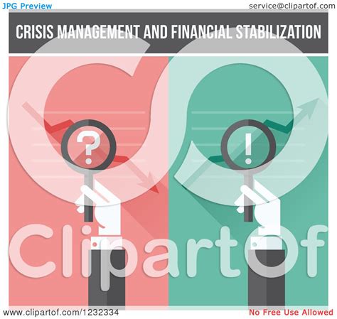 Clipart Of Crisis Management And Financial Stabilization Hands With