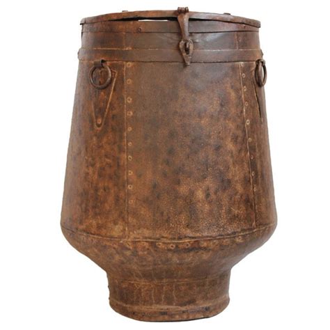 Vintage Iron Grain Barrel Chairish