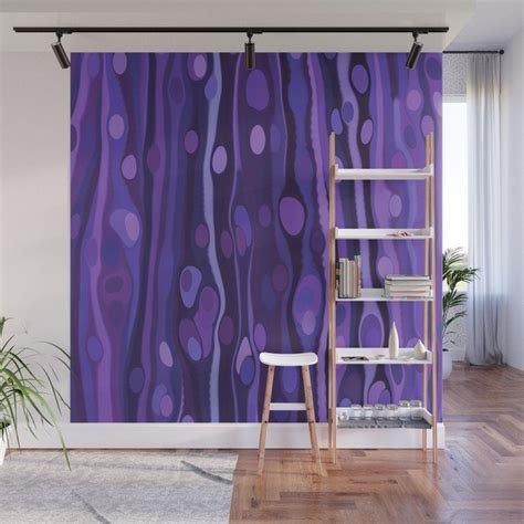 Buy Funky Purple Wall Mural By Kasseggs Worldwide Shipping Available