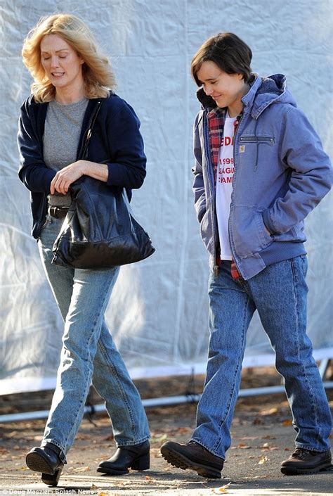 Ellen Page On Set Of Freeheld While Cosying Up To Crew Member Daily