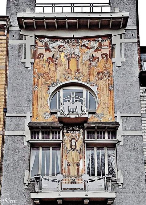 Maison Cauchie Rue Des Francs à Bruxelles Art Nouveau Et Déco Mêlés