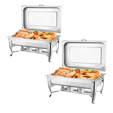 Buy Chafing Dish Stainless Steel Rectangular Chafer Buffet Catering Chafing Buffet Set Full