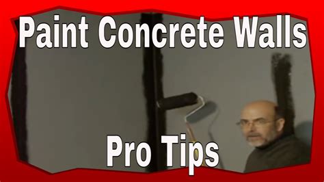 How To Paint A Concrete Wall Youtube