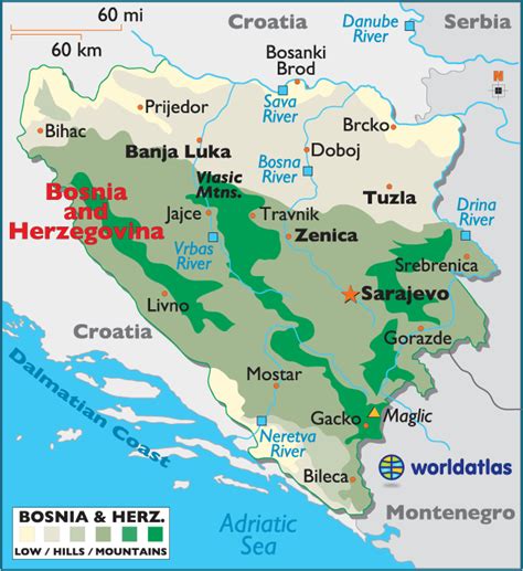 Bosnia And Herzegovina Maps And Facts World Map Europe Map Geography