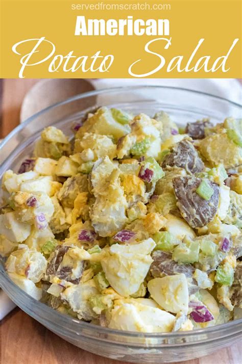 American Potato Salad Served From Scratch