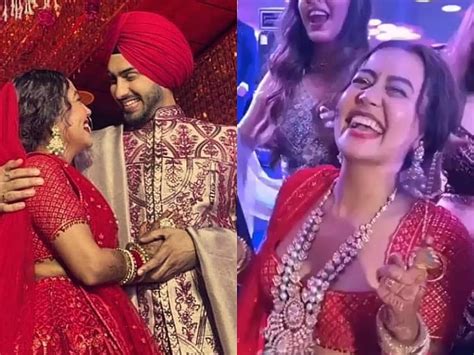 Neha Kakkar Wedding And Marriage Pics Neha Kakkar And Rohanpreet Singh Unleash Desi Swag On