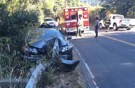 West Marin Crash Sends One To Hospital Marin Independent Journal