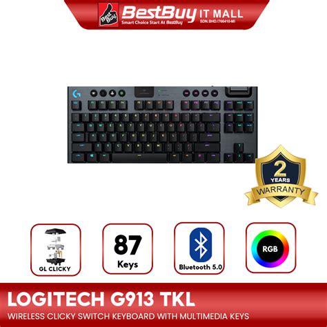 Logitech G913 Tenkeyless Lightspeed Wireless Rgb Mechanical Gaming Keyboard