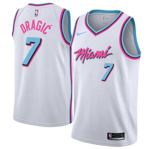 Nike Goran Dragic Miami Heat White Swingman Jersey City Edition
