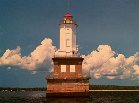 Portage Lake Lower Entrance Light. Marking the south entrance to the