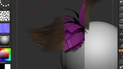 Artstation Real Time Hair Zbrush Plugin Resources Zbrush City