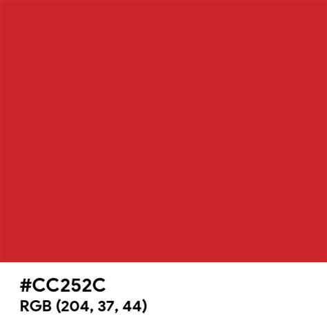 Cherry Red Color Hex Code Is Cc252c