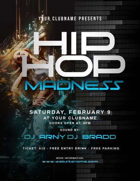 Hip Hop Party Flyer Template Postermywall