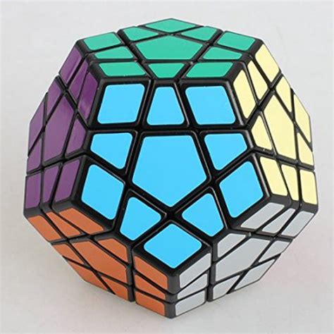 Peralng Megaminx Magic Cube High Speed Rubiks Cube Puzzle Toy Brain Teasers Game Black