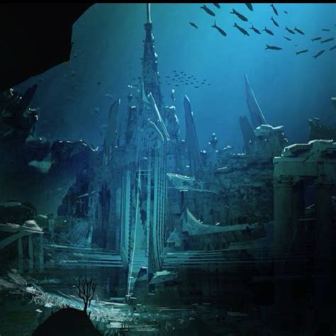 Underwater City Sunken City Underwater World