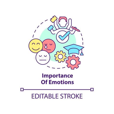 Importance Of Emotions Concept Icon Stock Illustration Illustration