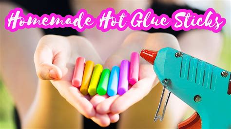 Diy Colorful Hot Glue Sticks Tutorial How To Make Your Own Hot Glue Sticks Diy Craft