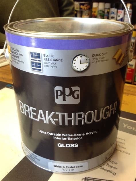 Ppg Pittsburgh Break Through Ultra Durable Water Bourne Acrylic
