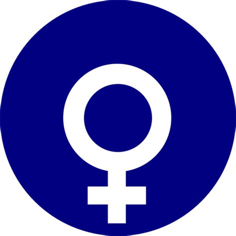 Vector Images Clipart De Symbole De Sexe Pour Les Femmes Sur Fond Bleu Vecteurs Publiques