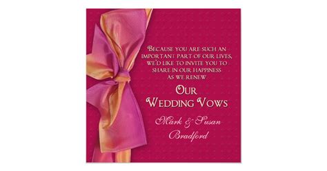 Romantic Renewing Wedding Vows Invitation