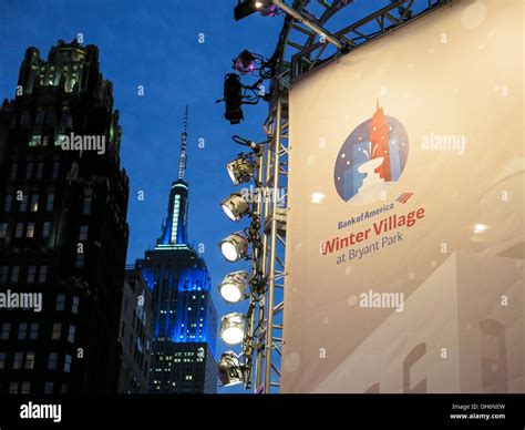 Bank Of America Winter Village At Bryant Park NYC Stock Photo Alamy