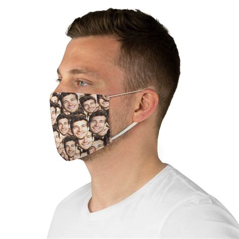Crazy Face Mask Personalized Photo Face Mask Funny Face Etsy