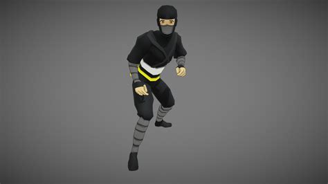 Low Poly Ninja Download Free 3d Model By Greeng D348e16 Sketchfab