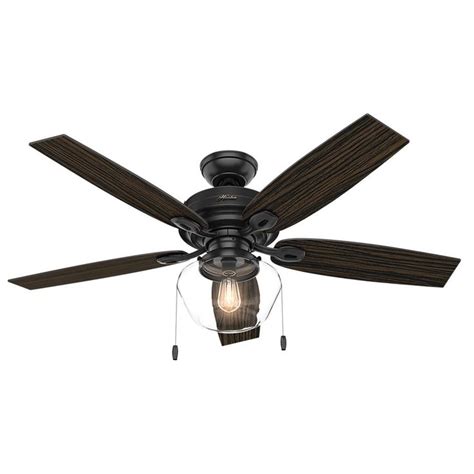 When redecorating your room or adding different forms of lighting, the ceiling fan lights may become a distraction, or unnecessary. Hunter Crown Canyon 52 in. LED Indoor/Outdoor Matte Black ...