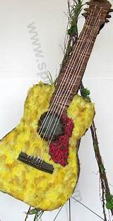 Guitar Flowers Funeral Images