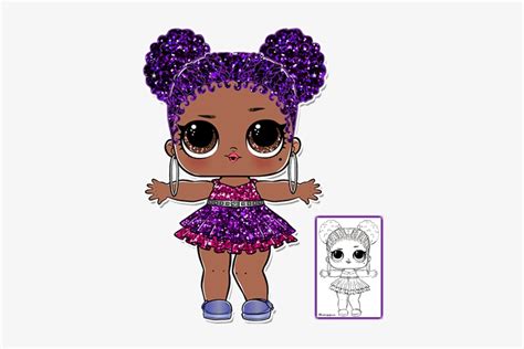 Purple Queen Lol Doll Coloring Page Lol Surprise Coloring Pages