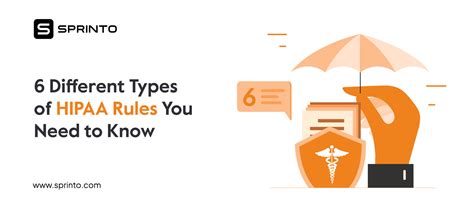 Different Types Of Hipaa Rules Sprinto