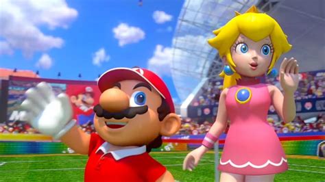 Mario And Peach Play Tennis Mario Tennis Acess Youtube