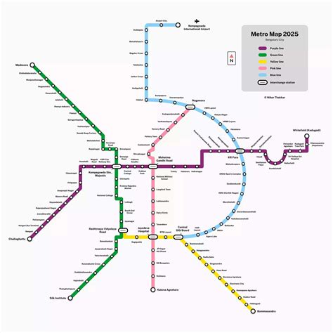 Namma Metro Map 2025 This Schematic Representation Of Future Bangalore