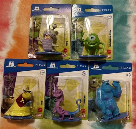 Pixar Monsters Inc Mattel Mini Figures Set Of 5 Randall Boo Sulley