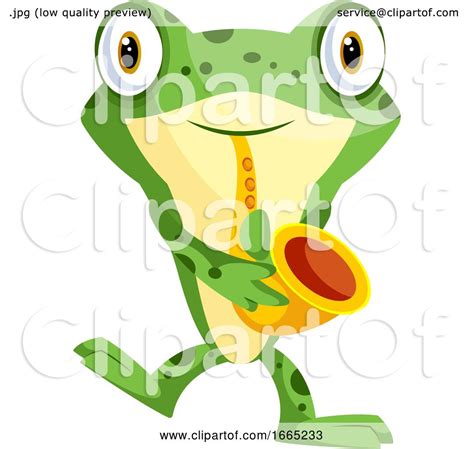 Joyful Frog Playing Saxophone By Morphart Creations 1665233