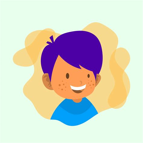 Flat Children Character Vector Illustration 556553 Vector Art At Vecteezy