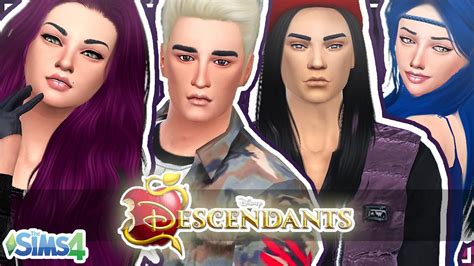 Sims 4 Cas Descendants Descendientes Youtube