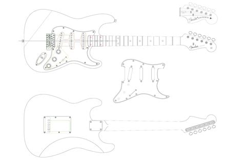 Stratocaster Body Template