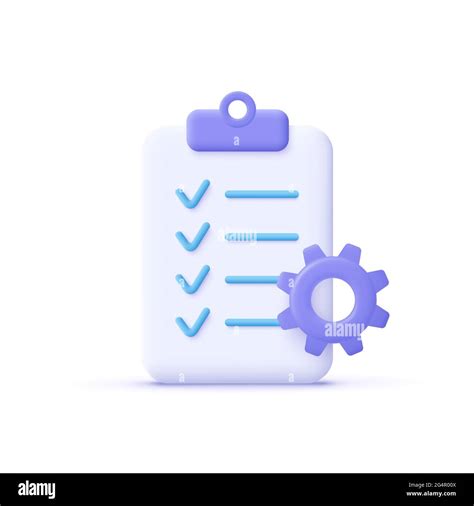 Clipboard And Gear Icon Project Management Software Development