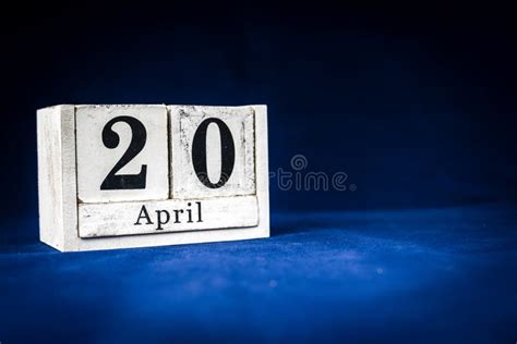April 20th Twentieth Of April Day 20 Of Month April Rustic Wooden