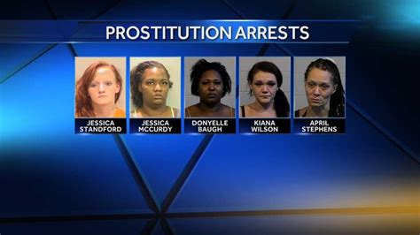 Five Arrested In Tuscaloosa Prostitution Sting