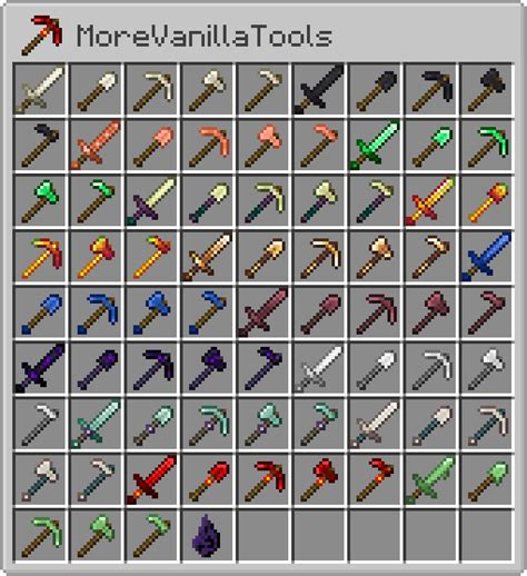 Morevanillatools Minecraft Mod