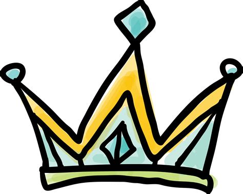 Clip Art Cartoon Doodle Princess Crown Doodle Png Download Full