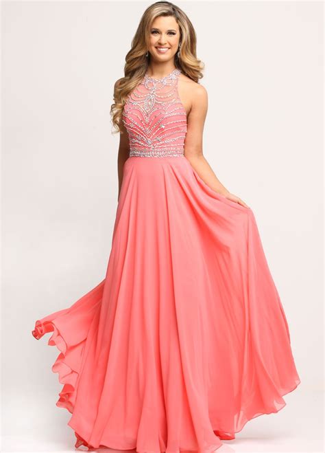 Sparkle Prom Style 71698 Coral Prom Dress Sparkle Prom Dress Prom