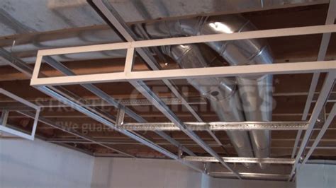 False ceiling are use now for hide wire, pipe if your basement has corresponding room, using decorative drop ceiling tiles devotion be the easiest deliquescence for you to use. Build Basic Suspended Ceiling Drops - Drop Ceilings ...