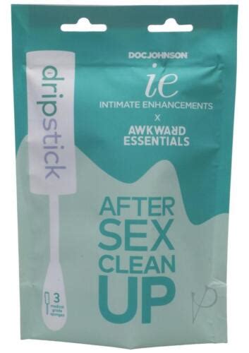 Intimate Enhancements Awkward Essentials Dripstick After Sex Clean Up Sponge 782421084837 Ebay