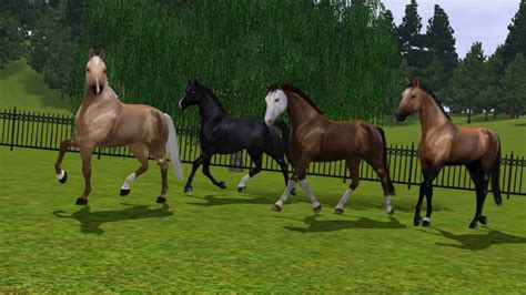 Sims 3 My Developed Horses Youtube