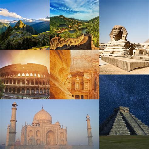 Over time, seven of those places made history as the wonders of the ancient world. check them out here. The New 7 wonders of the world - Sri Sutra Travel