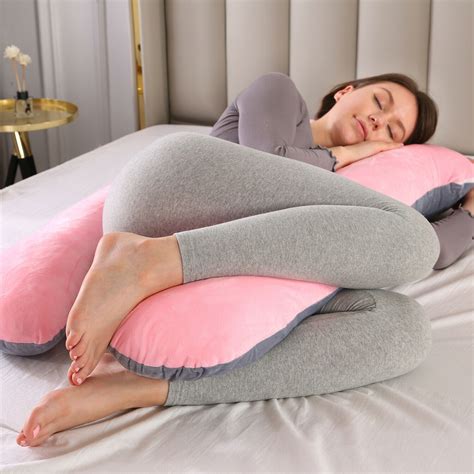 Maternity Pregnancy Pillow U Shape Belly Contoured Body Support W Velvet Cover Ebay